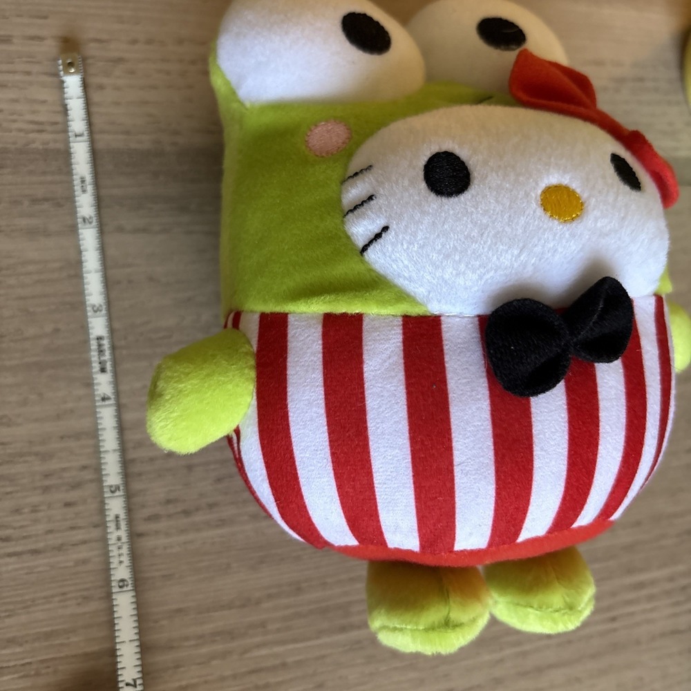 HELLO KITTY 6" BUBBLY Plush KEROKERO KEROPPI Toy McDonalds Thailand 2015 Sanrio - Picture 6 of 7